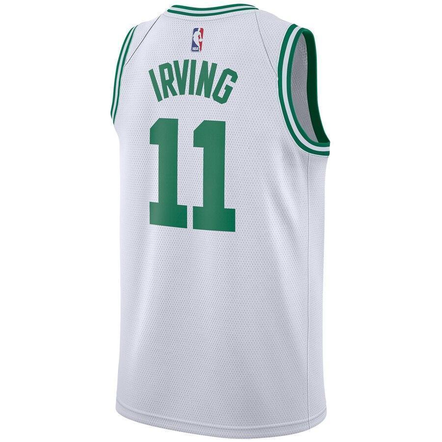 Men's Nike Kyrie Irving White Boston Celtics Swingman Sponsor Patch Je –  gossmidtown