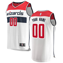 Load image into Gallery viewer, Men&#39;s Fanatics Branded White Washington Wizards Fast Break Custom Replica Jersey  Association Edition  White