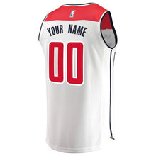 Load image into Gallery viewer, Youth Fanatics Branded White Washington Wizards Fast Break Custom Replica Jersey  Association Edition  White