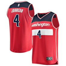 Load image into Gallery viewer, Men&#39;s Fanatics Branded Wesley Johnson Red Washington Wizards Fast Break Replica Jersey – Icon Edition  Red
