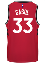 Load image into Gallery viewer, Raptors Adult Swingman Icon Jersey  Gasol  Red