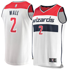 Load image into Gallery viewer, Youth Fanatics Branded John Wall White Washington Wizards Fast Break Replica Jersey  Association Edition White