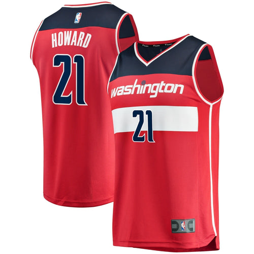 Men's Fanatics Branded Dwight Howard Red Washington Wizards Fast Break Replica Jersey – Icon EditionRed