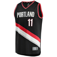 Load image into Gallery viewer, Meyers Leonard Portland Trail Blazers Fast Break Team Color Player Jersey  Icon Edition  Black