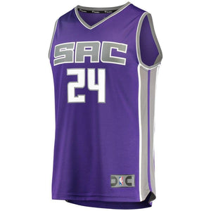 Men's Fanatics Branded Buddy Hield Purple Sacramento Kings Fast Break Jersey  Icon Edition