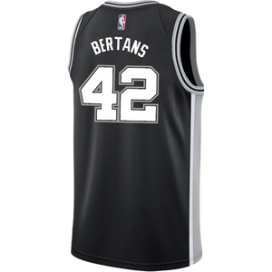 Bertans San Antonio Spurs Men's Nike Custom Personalized Icon Swingman Jersey  Black