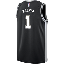 Load image into Gallery viewer, Walker San Antonio Spurs Men's Nike Custom Personalized Icon Swingman Jersey  Black