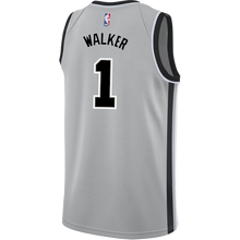 Load image into Gallery viewer, Walker San Antonio Spurs Men's Nike  Statement Edition Swingman Personalized Jersey   Grey