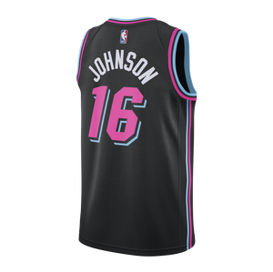 James Johnson Nike Miami Heat Vice Nights Swingman Jersey  Black
