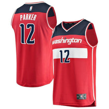 Load image into Gallery viewer, Youth Fanatics Branded Jabari Parker Red Washington Wizards Fast Break Replica Jersey  Icon Edition  Red
