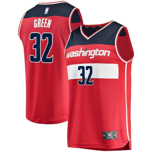 Men's Fanatics Branded Jeff Green Red Washington Wizards Fast Break Replica Jersey – Icon Edition  Red