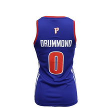 Load image into Gallery viewer, Detroit Pistons Adidas Women&#39;s Drummond Jersey  Blue