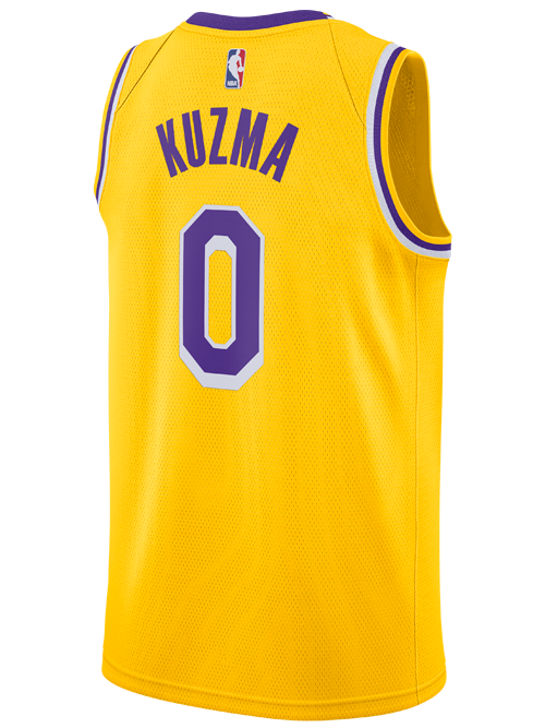 Los Angeles Lakers Kyle Kuzma  Icon Edition Swingman Jersey  Gold