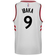 Load image into Gallery viewer, Raptors Adult Swingman Association Jersey  Ibaka  White