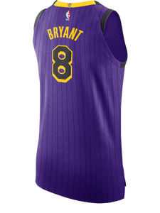 Los Angeles Lakers City Edition Kobe Bryant Authentic Jersey  Purple