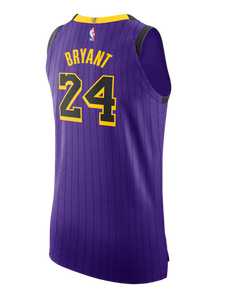 Los Angeles Lakers City Edition Kobe Bryant Authentic Jersey  Purple