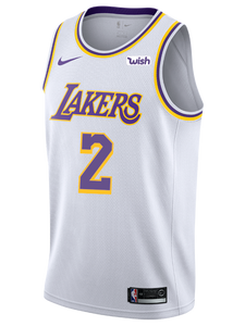 Los Angeles Lakers Lonzo Ball  Association Edition Swingman Jersey  White
