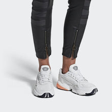 Load image into Gallery viewer, Falcon Shoes Crystal White / Crystal White / Easy Orange Adidas