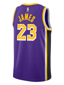 Los Angeles Lakers LeBron James  Statement Edition Swingman Jersey  Purple