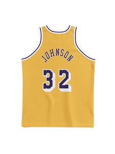 Los Angeles Lakers Johnson Merino Knit Jersey  Gold