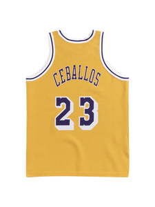 Los Angeles Lakers Ceballos Merino Knit Jersey  Gold