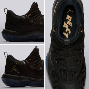 Jordan Super Fly 2017 Low Basketball Shoe - Black/metallic Gold-black - Mens