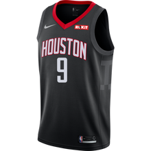 Load image into Gallery viewer, Zhou Qi Houston Rockets Statement Edition Swingman Jersey  Black