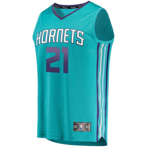 Men's Fanatics Branded Isaiah Wilkins Teal Charlotte Hornets Fast Break Replica Jersey – Icon Edition   Aqua