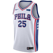 Load image into Gallery viewer, Men's Nike Ben Simmons White Philadelphia 7ers Swingman Sponsor Patch Jersey  Association Edition  White