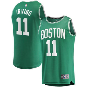 Men's Fanatics Branded Kyrie Irving Kelly Green Boston Celtics Fast Break Replica Player Jersey  Icon Edition  Green