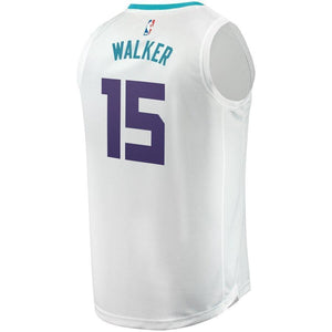Men's Fanatics Branded Kemba Walker White Charlotte Hornets Fast Break Replica Jersey  Association Edition   White