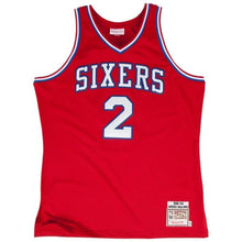 Load image into Gallery viewer, Men's Mitchell &amp; Ness Moses Malone Red Philadelphia 7ers  # Authentic Jersey  Red