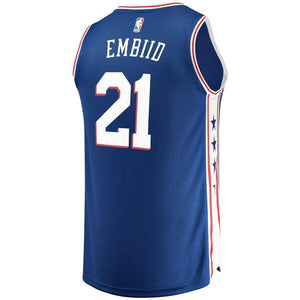 Men's Fanatics Branded Joel Embiid Royal Philadelphia 7ers Fast Break Replica Jersey  Icon Edition  Royal