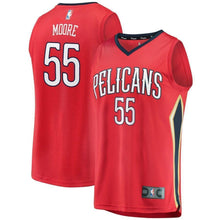 Load image into Gallery viewer, Men&#39;s Fanatics Branded E&#39;Twaun Moore Red New Orleans Pelicans Fast Break Replica Player Jersey  Statement Edition  Red