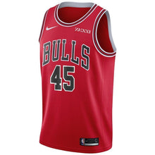Load image into Gallery viewer, Men's Nike Denzel Valentine Red Chicago Bulls Swingman Sponsor Patch Jersey – Icon Edition  Red