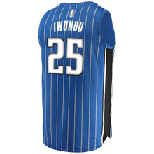 Load image into Gallery viewer, Men's Nike Wes Iwundu Royal Orlando Magic Swingman Sponsor Patch Jersey  Icon Edition  Blue