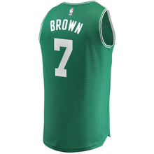 Load image into Gallery viewer, Men&#39;s Fanatics Branded Jaylen Brown Kelly Green Boston Celtics Fast Break Replica Jersey  Icon Edition  Green