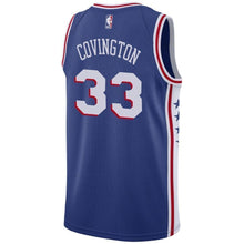 Load image into Gallery viewer, Men's Nike Robert Covington Royal Philadelphia 7ers Swingman Sponsor Patch Jersey  Icon Edition  Royal