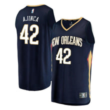 Load image into Gallery viewer, Men&#39;s Fanatics Branded Alexis Ajinca Navy New Orleans Pelicans Fast Break Replica Player Jersey  Icon Edition  Navy