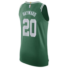 Load image into Gallery viewer, Men's Nike Gordon Hayward Green Boston Celtics Authentic Sponsor Patch Jersey – Icon Edition  Green