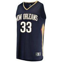 Load image into Gallery viewer, Men&#39;s Fanatics Branded Garlon Green Navy New Orleans Pelicans Fast Break Replica Jersey – Icon Edition  Navy