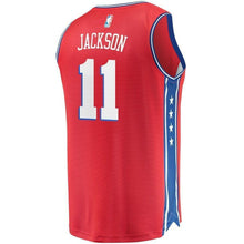 Load image into Gallery viewer, Men&#39;s Fanatics Branded Demetrius Jackson Red Philadelphia 7ers Fast Break Replica Player Jersey  Statement Edition  Red