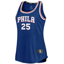 Load image into Gallery viewer, Women's Fanatics Branded Ben Simmons Royal Philadelphia 7ers Fast Break Tank Jersey  Icon Edition  Royal