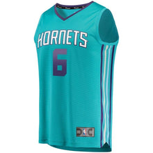 Load image into Gallery viewer, Youth Fanatics Branded Marvin Williams Teal Charlotte Hornets Fast Break Player Jersey  Icon Edition  Aqua