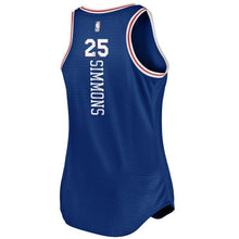 Load image into Gallery viewer, Women's Fanatics Branded Ben Simmons Royal Philadelphia 7ers Fast Break Tank Jersey  Icon Edition  Royal
