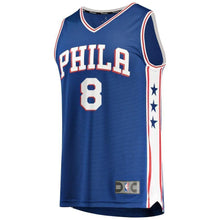Load image into Gallery viewer, Men's Fanatics Branded Zhaire Smith Royal Philadelphia 7ers  NBA Draft First Round Pick Fast Break Replica Jersey – Icon Edition  Royal