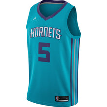 Load image into Gallery viewer, Men's Jordan Brand Nicolas Batum Teal Charlotte Hornets Swingman Jersey  Icon Edition  Aqua